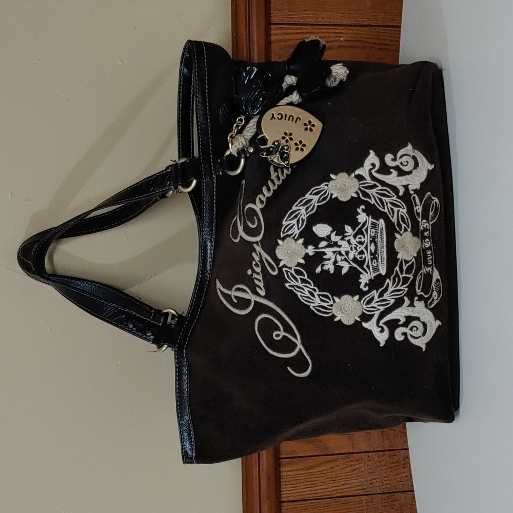 Juicy Couture y2k Vintage Velour Shoulder Bag